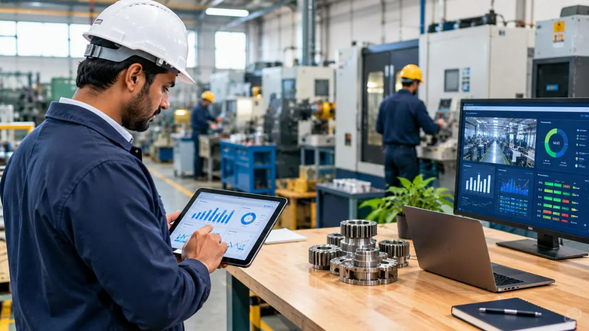 MSME manufacturing plant using digital transformation tools in India