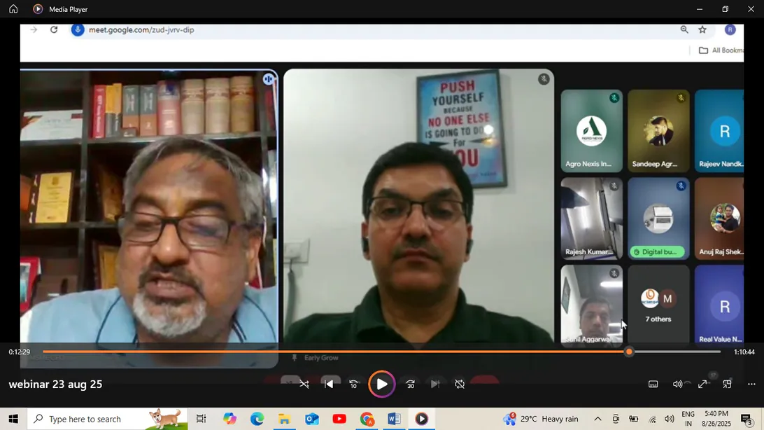 GRO-MSME team and speakers at the unsecured loan for MSME webinar closing session