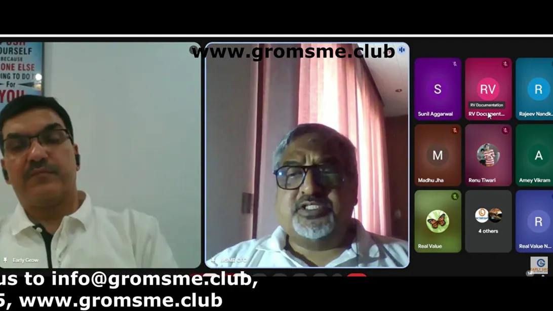 Interactive Q&A session at the GRO-MSME Power Play webinar for MSMEs