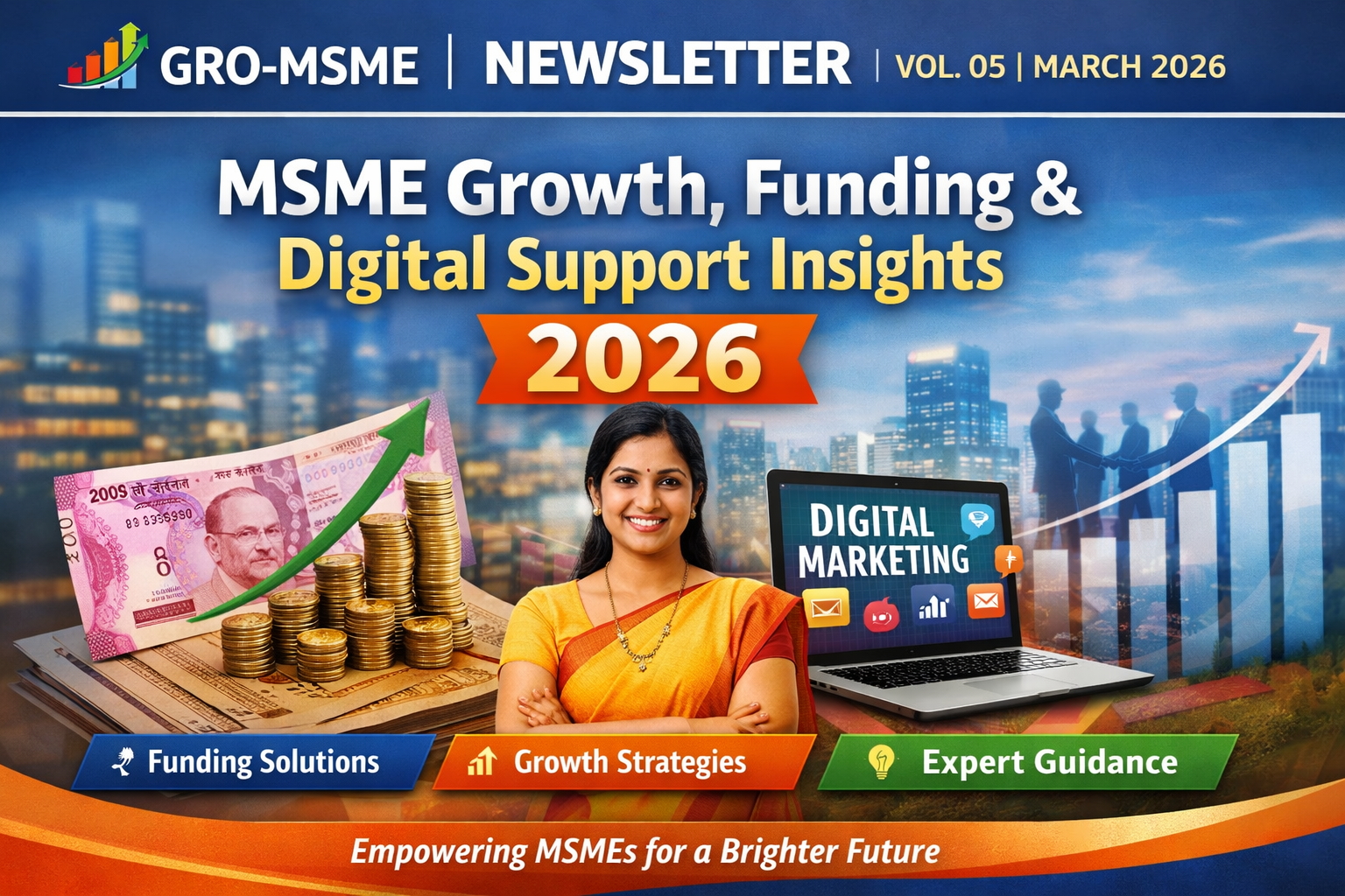 GRO-MSME Newsletter Vol. 05 March 2026 banner