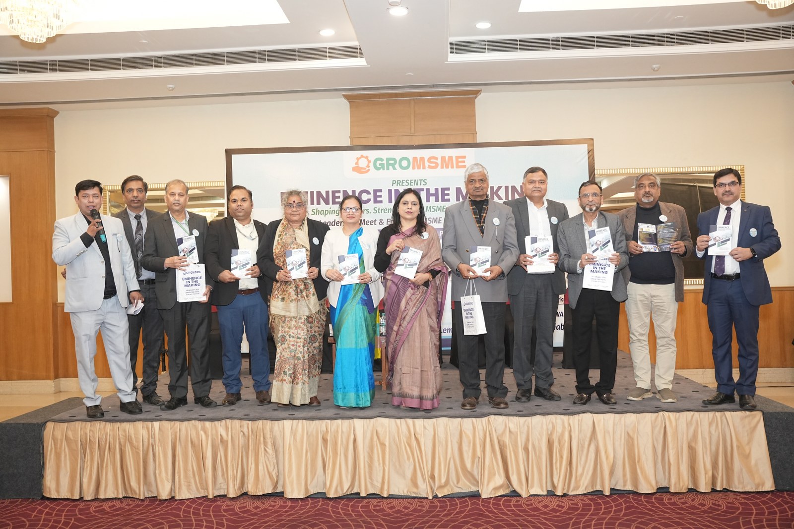 MSME founders and advisors at a business event focused on funding, growth, and government support